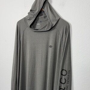 AFTCO Charcoal Hooded Performance Shirt